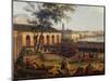 View of Port of Toulon, from Port-Neuf Taken at Corner of Artillery Park, 1755-Claude Joseph Vernet-Mounted Giclee Print