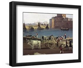 View of Port of Trani-Philippe Hackert-Framed Giclee Print