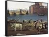 View of Port of Trani-Philippe Hackert-Framed Stretched Canvas