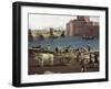 View of Port of Trani-Philippe Hackert-Framed Giclee Print