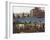 View of Port of Trani-Philippe Hackert-Framed Giclee Print