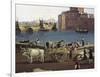 View of Port of Trani-Philippe Hackert-Framed Giclee Print