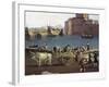 View of Port of Trani-Philippe Hackert-Framed Giclee Print