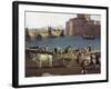 View of Port of Trani-Philippe Hackert-Framed Giclee Print