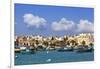 View of Port on Sunny Day, Marsaxlokk, Malta-Massimo Borchi-Framed Photographic Print