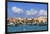 View of Port on Sunny Day, Marsaxlokk, Malta-Massimo Borchi-Framed Photographic Print