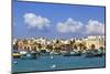 View of Port on Sunny Day, Marsaxlokk, Malta-Massimo Borchi-Mounted Photographic Print