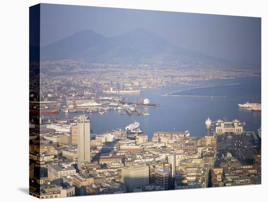 View of Port Vesuvio, Naples, Campania, Italy, Mediterranean-Oliviero Olivieri-Stretched Canvas