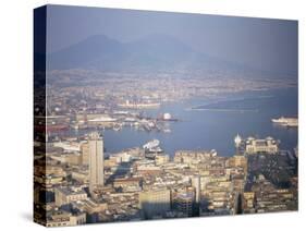 View of Port Vesuvio, Naples, Campania, Italy, Mediterranean-Oliviero Olivieri-Stretched Canvas