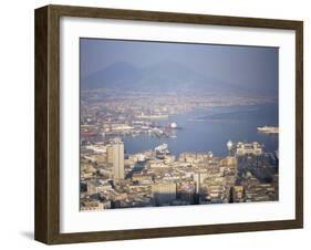 View of Port Vesuvio, Naples, Campania, Italy, Mediterranean-Oliviero Olivieri-Framed Photographic Print