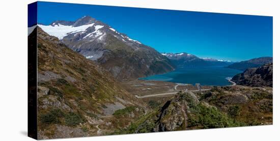 View Of Portage Glacier From Portage Pass Sc Alaska Summer-null-Stretched Canvas