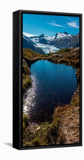 View Of Portage Glacier From Portage Pass Sc Alaska Summer-null-Framed Stretched Canvas