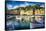 View of Portofino Inner Harbor, Liguria, Italy-George Oze-Framed Stretched Canvas