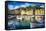 View of Portofino Inner Harbor, Liguria, Italy-George Oze-Framed Stretched Canvas