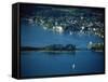 View of Portschach, Lake Worther, Carinthia, Austria-Jean Brooks-Framed Stretched Canvas