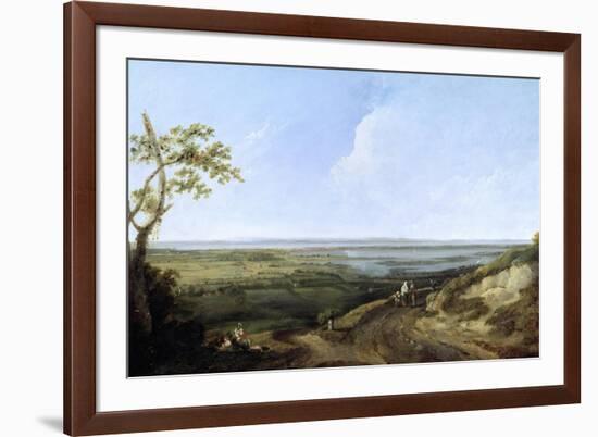 View of Portsmouth from Portsdown Hill-Thomas Jones-Framed Giclee Print