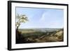 View of Portsmouth from Portsdown Hill-Thomas Jones-Framed Giclee Print