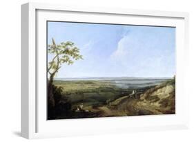 View of Portsmouth from Portsdown Hill-Thomas Jones-Framed Giclee Print