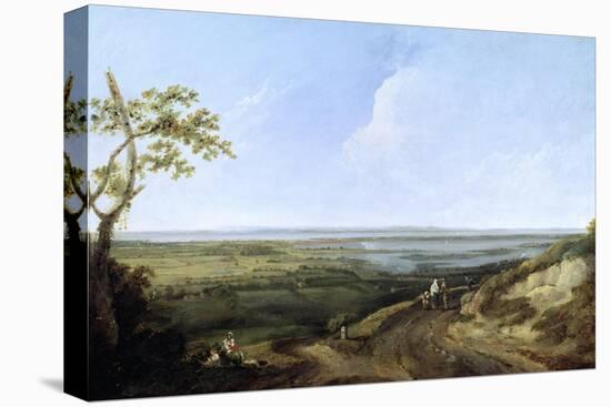 View of Portsmouth from Portsdown Hill-Thomas Jones-Stretched Canvas