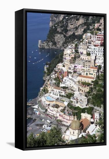 View of Positano-Oliviero Olivieri-Framed Stretched Canvas