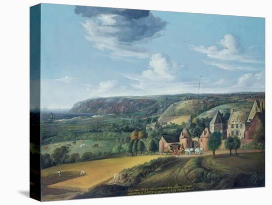 View of Potrel Manor, Near Dragey in Normandy-Jan The Elder Griffier-Stretched Canvas