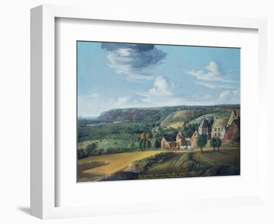 View of Potrel Manor, Near Dragey in Normandy-Jan The Elder Griffier-Framed Giclee Print