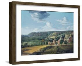 View of Potrel Manor, Near Dragey in Normandy-Jan The Elder Griffier-Framed Giclee Print