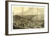 View of Pottsville Taken from Sharp Mountain and Respectfully Dedicated to the Enterprising Citizen-John Rubens Smith-Framed Giclee Print