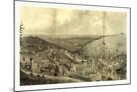 View of Pottsville Taken from Sharp Mountain and Respectfully Dedicated to the Enterprising Citizen-John Rubens Smith-Mounted Giclee Print