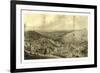 View of Pottsville Taken from Sharp Mountain and Respectfully Dedicated to the Enterprising Citizen-John Rubens Smith-Framed Giclee Print