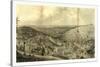 View of Pottsville Taken from Sharp Mountain and Respectfully Dedicated to the Enterprising Citizen-John Rubens Smith-Stretched Canvas