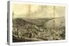 View of Pottsville Taken from Sharp Mountain and Respectfully Dedicated to the Enterprising Citizen-John Rubens Smith-Stretched Canvas