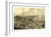 View of Pottsville Taken from Sharp Mountain and Respectfully Dedicated to the Enterprising Citizen-John Rubens Smith-Framed Giclee Print