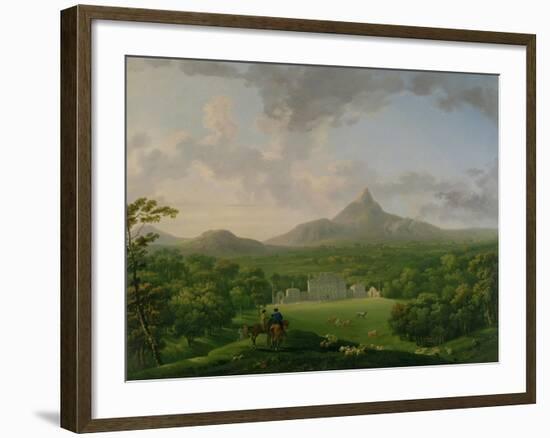 View of Powerscourt, County Wicklow, c.1760-2-George the Elder Barret-Framed Giclee Print