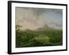 View of Powerscourt, County Wicklow, c.1760-2-George the Elder Barret-Framed Giclee Print
