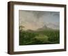 View of Powerscourt, County Wicklow, c.1760-2-George the Elder Barret-Framed Premium Giclee Print