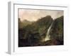 View of Powerscourt Waterfall-George Barret-Framed Giclee Print