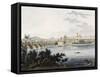 View of Praga on the Moldava River-null-Framed Stretched Canvas