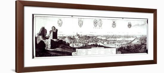 View of Prague, 1649-Wenceslaus Hollar-Framed Premium Giclee Print