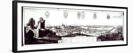 View of Prague, 1649-Wenceslaus Hollar-Framed Premium Giclee Print