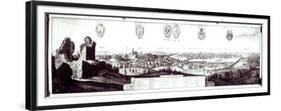 View of Prague, 1649-Wenceslaus Hollar-Framed Premium Giclee Print
