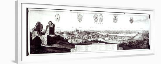View of Prague, 1649-Wenceslaus Hollar-Framed Premium Giclee Print