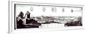 View of Prague, 1649-Wenceslaus Hollar-Framed Premium Giclee Print