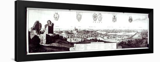 View of Prague, 1649-Wenceslaus Hollar-Framed Giclee Print