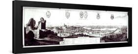 View of Prague, 1649-Wenceslaus Hollar-Framed Giclee Print