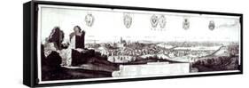 View of Prague, 1649-Wenceslaus Hollar-Framed Stretched Canvas