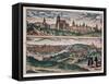 View of Prague, C1572-Joris Hoefnagel-Framed Stretched Canvas