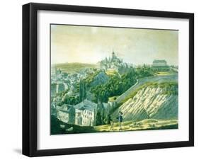View of Prague Castle from the East, 1825-null-Framed Giclee Print