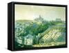 View of Prague Castle from the East, 1825-null-Framed Stretched Canvas