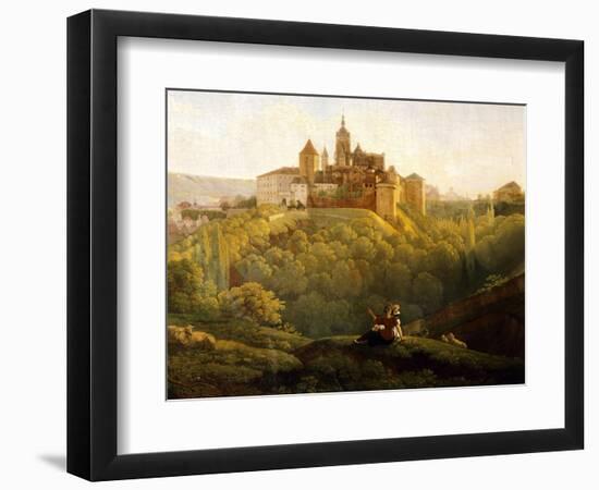 View of Prague Castle from the West, Czech Republic-Anton Raphael Mengs-Framed Giclee Print